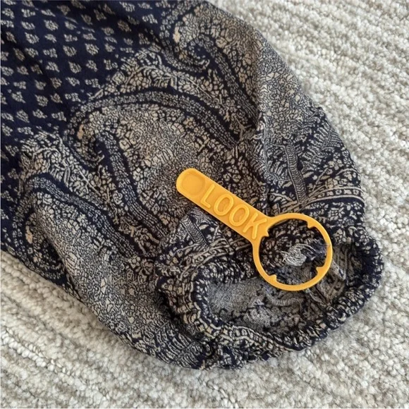 Lucky Brand Sheer Crinkled Print Peasant Tunic Top Bundle Size M Long Sleeve Y2K - Picture 13 of 16